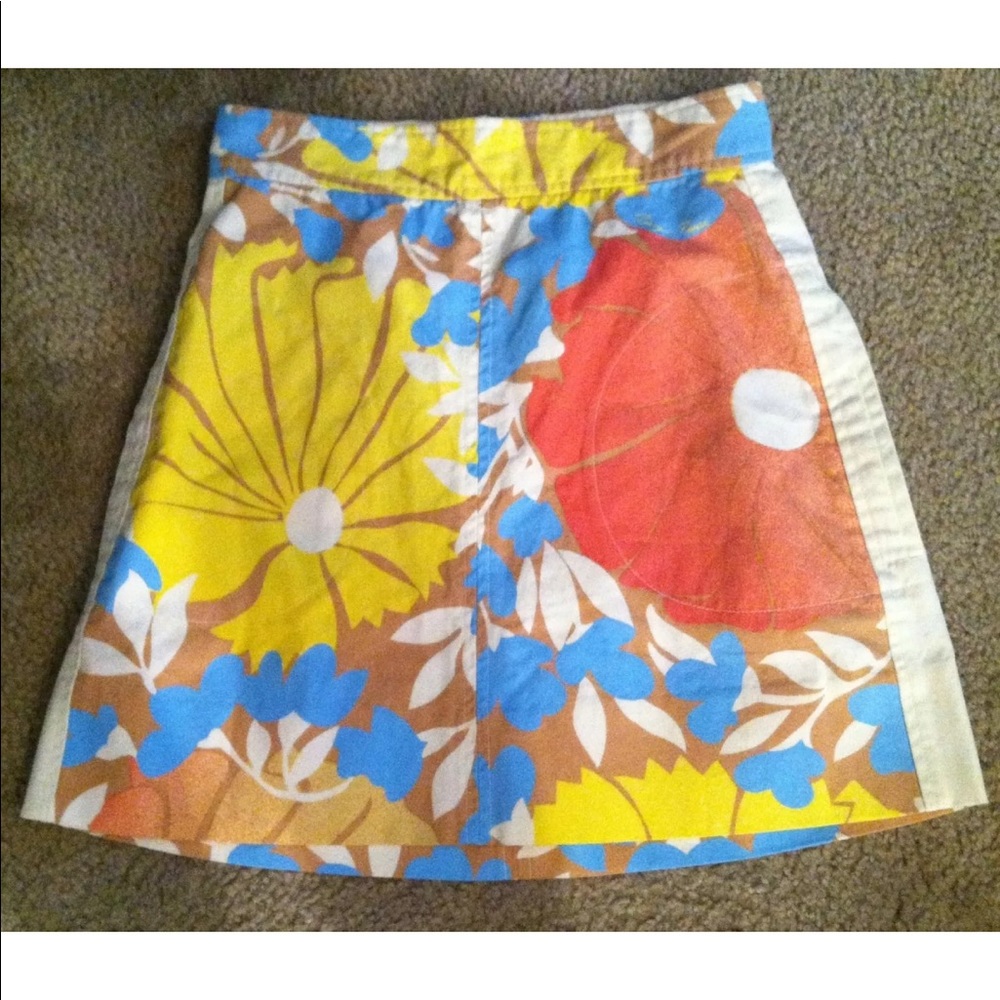 🌺 TRACY FEITH Floral A-Line Skirt Target Canvas